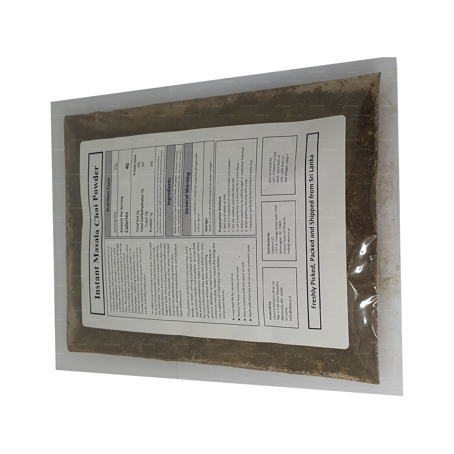 Лакпура Чай Масала порошок (100 г)