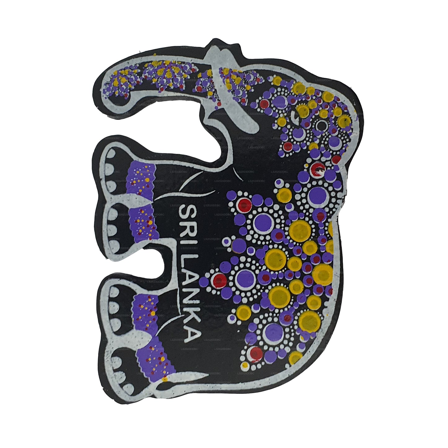 Традиционный магнит на холодильник Kandy Elephant в Шри-Ланке