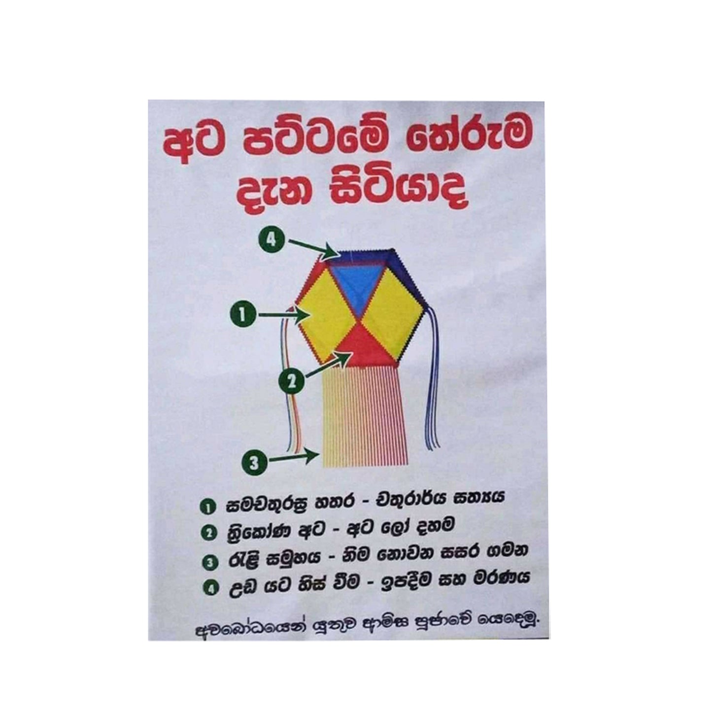 Пластиковые фонари Vesak (Atapattam Kodu)
