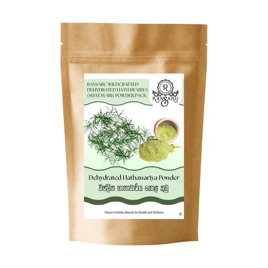 Ransaru Wildcrafted Dehydrated Hathawariya (Shatavari) Powder Pack