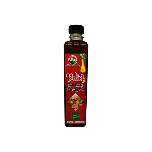 Ayurvedaya Relief Full Body Massage Oil (375ml)