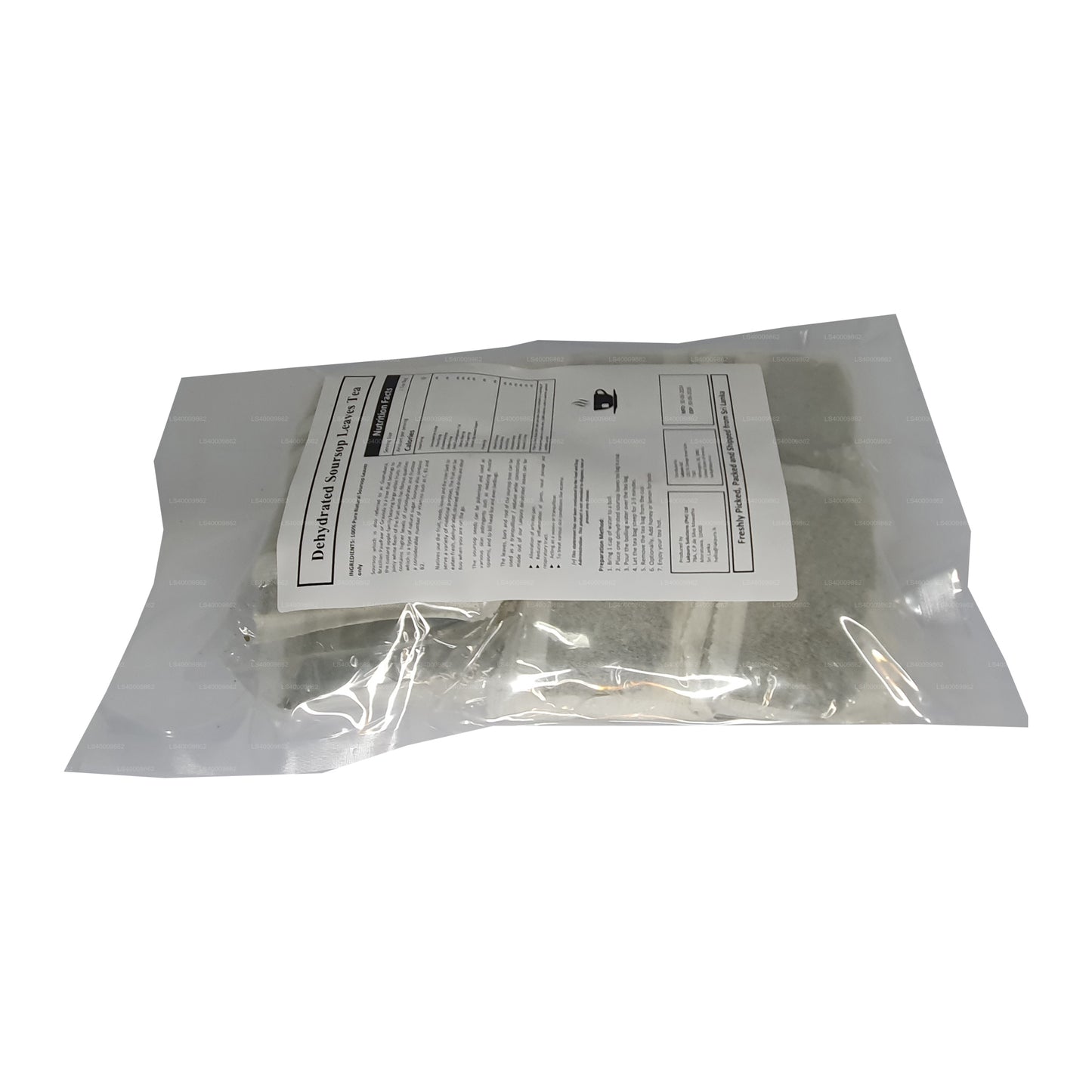 Обезвоженное сметанное яблоко Lakpura (гуанабана, гравиола, гайабано) в пакетиках