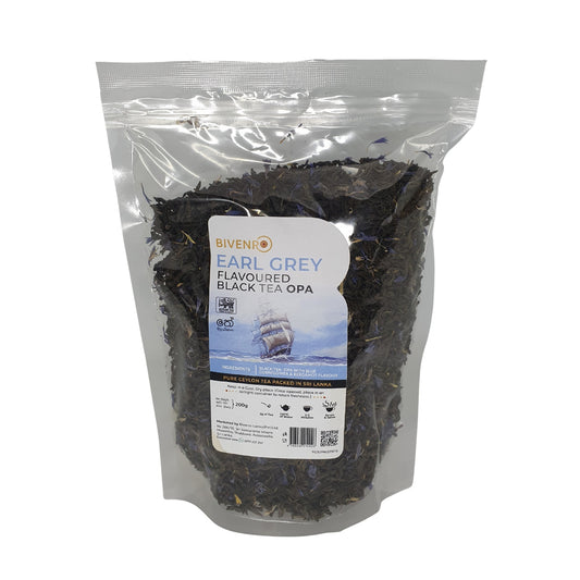 Bivenro Earl Grey Flavoured Black Tea OPA Grade (200g)