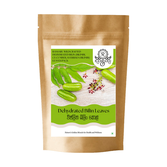 Ransaru Wildcrafted Dehydrated Bilin (Bilimbi, Cucumber,Averrhoa Bilimbi) Leaves pack