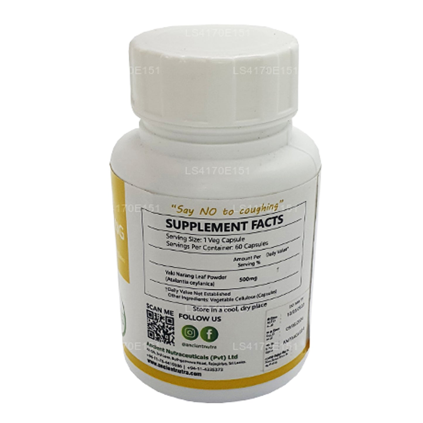 Древние капсулы с листьями нутра яки наранг (60 капсул)