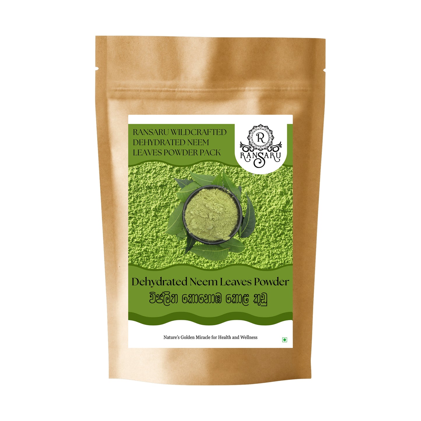 Ransaru Wildcrafted Dehydrated Neem Leaves Powder Pack
