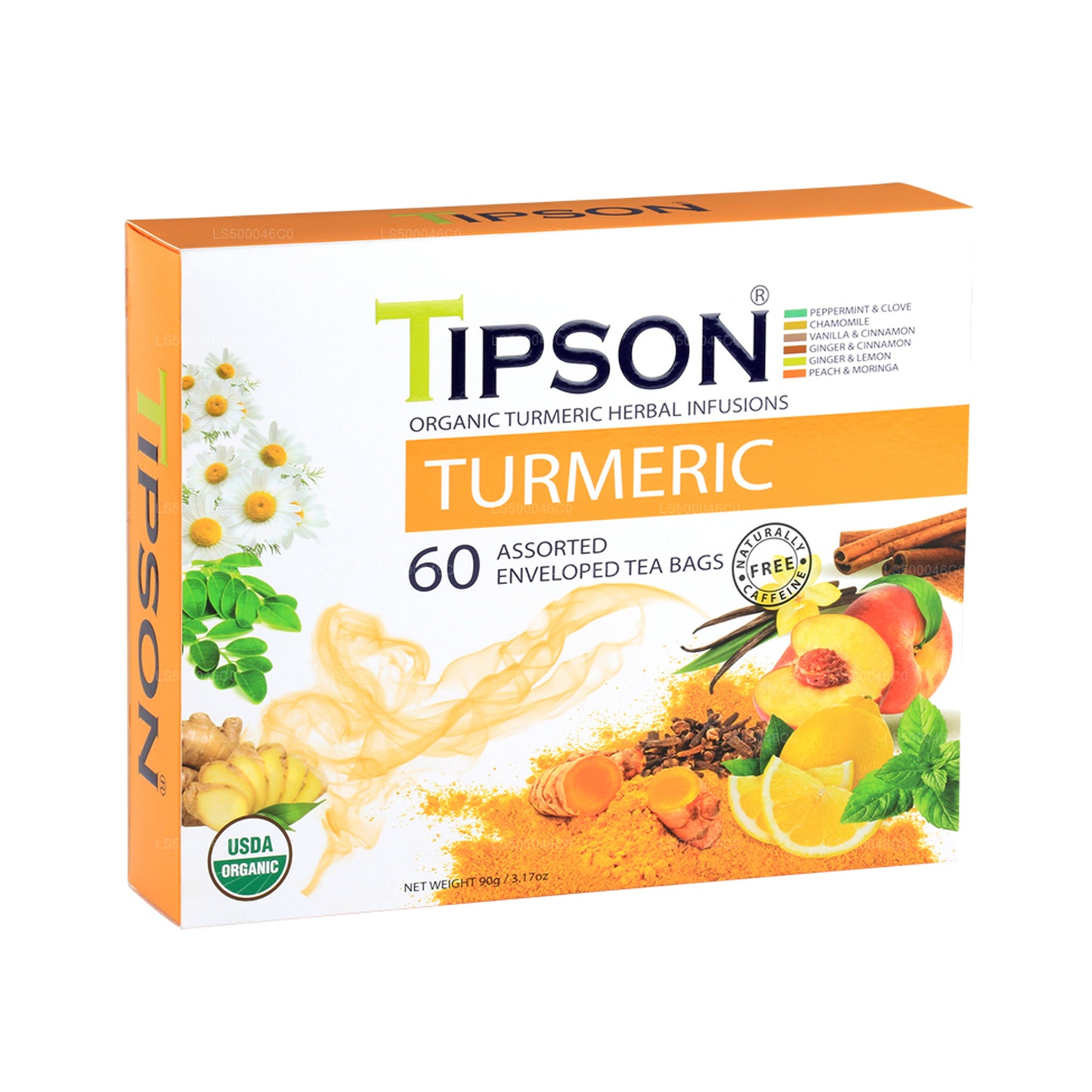 Tipson Organic Turmeric Assorted (90g)