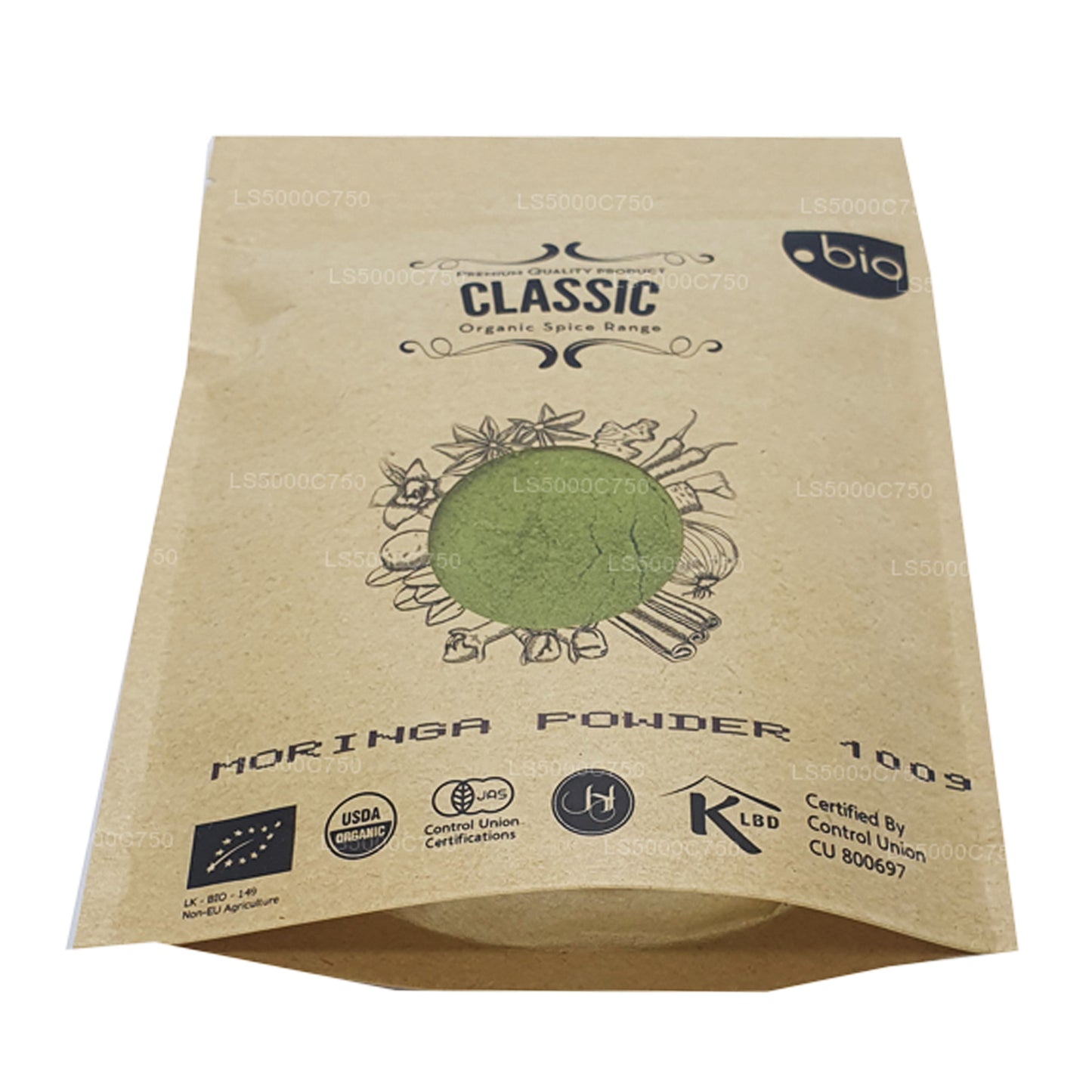 Органический порошок листьев моринги Lakpura