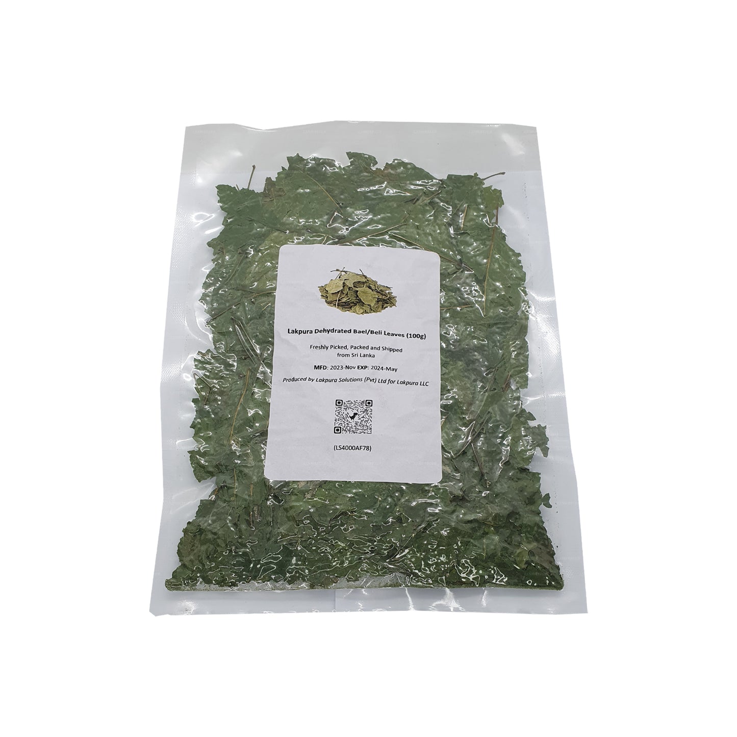 Обезвоженные листья багеля/бели Lakpura