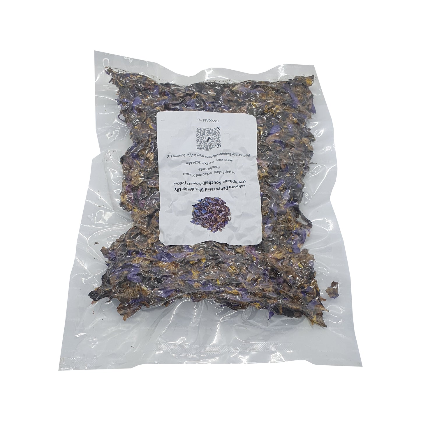 Цветы обезвоженной голубой водяной лилии (Nymphaea Nouchali) Lakpura