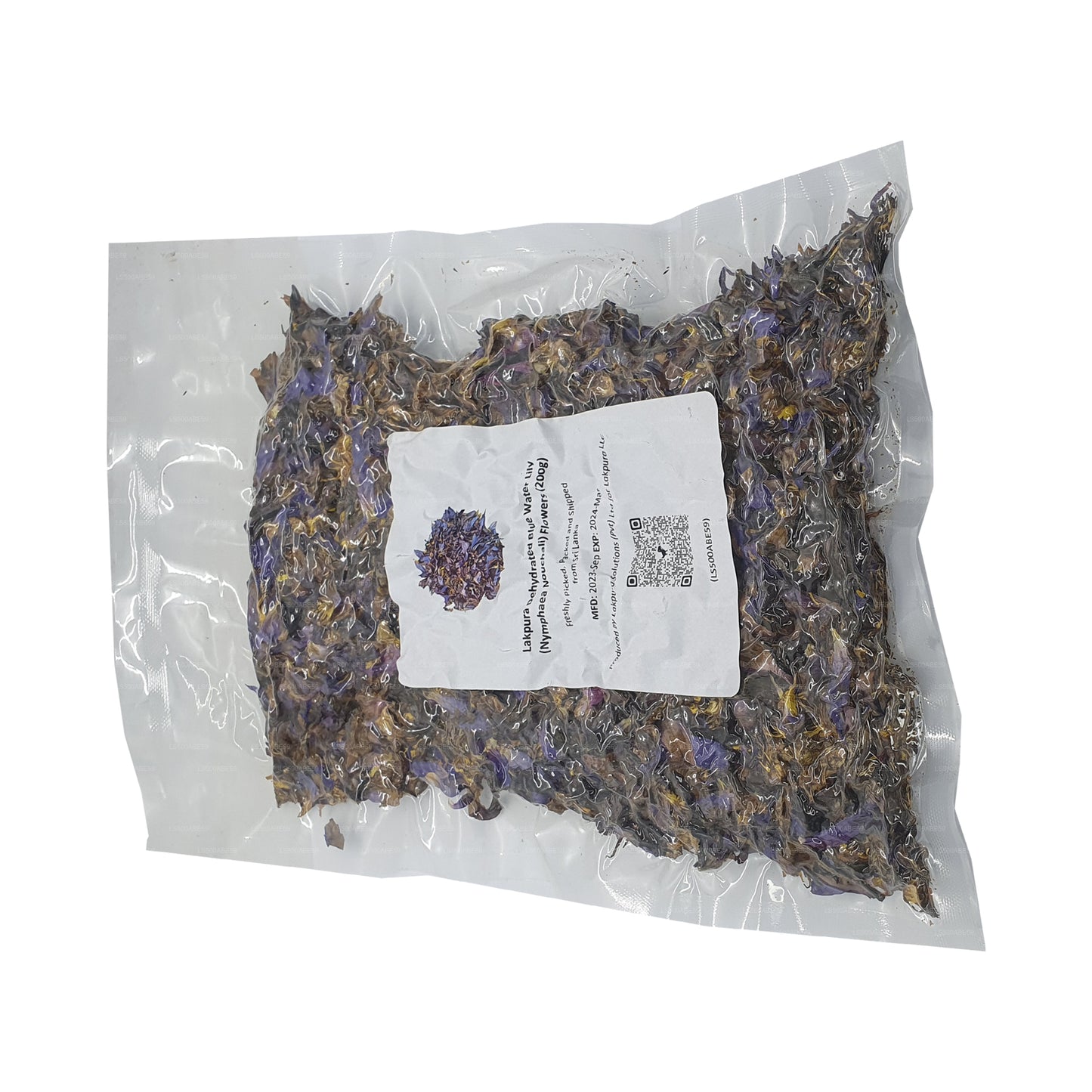 Цветы обезвоженной голубой водяной лилии (Nymphaea Nouchali) Lakpura