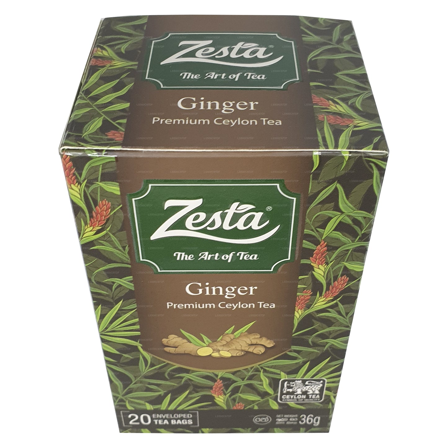 Цейлонский чай Zesta Ginger Premium (36 г) 20 пакетиков