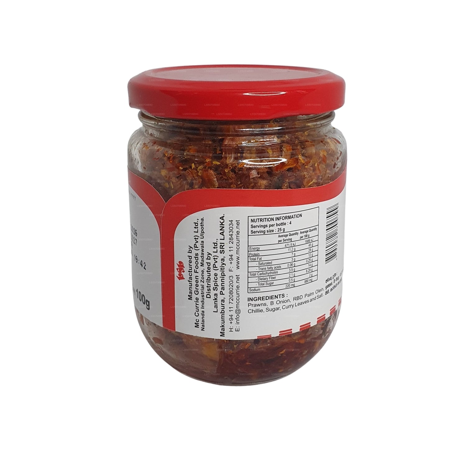 Бадун с креветками мак карри (100 г)