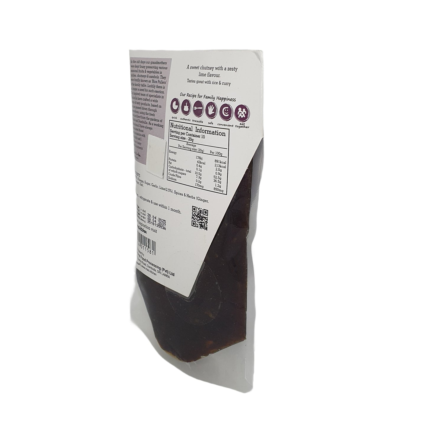 Чатни из фиников и лайма от компании MA Kitchen (200 г)