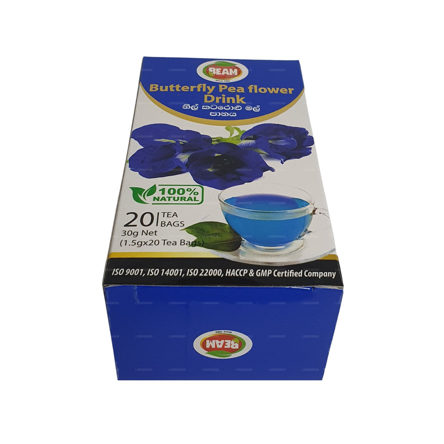 Beam Butterfly Pea  Flower Drink (30g) 20 Tea Bags