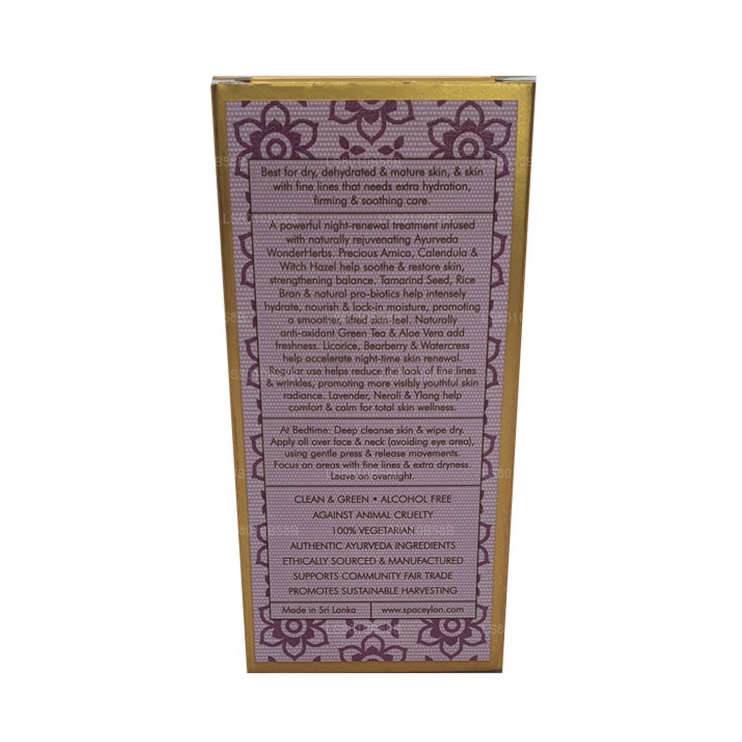 Spa Ceylon Skin Sleep Усовершенствованная подтягивающая и восстанавливающая ночная сыворотка для лица с семенами тамаринда (30 мл)