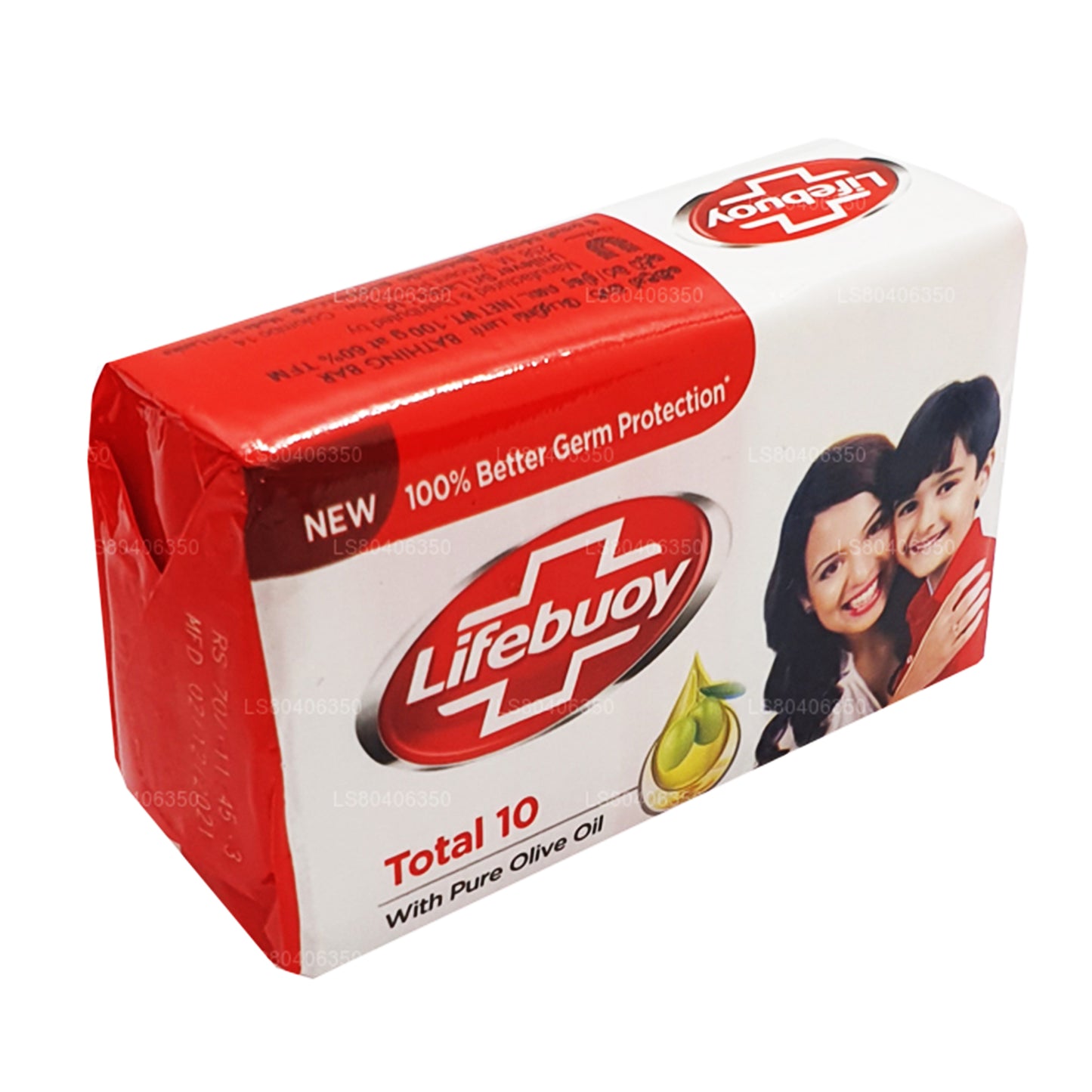 Мыло для тела Lifebuoy Total 10 с чистым оливковым маслом (100 г)