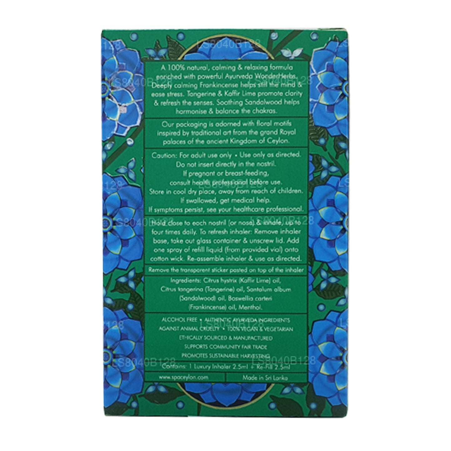 Успокаивающий ингалятор Spa Ceylon для снятия стресса (5 мл)