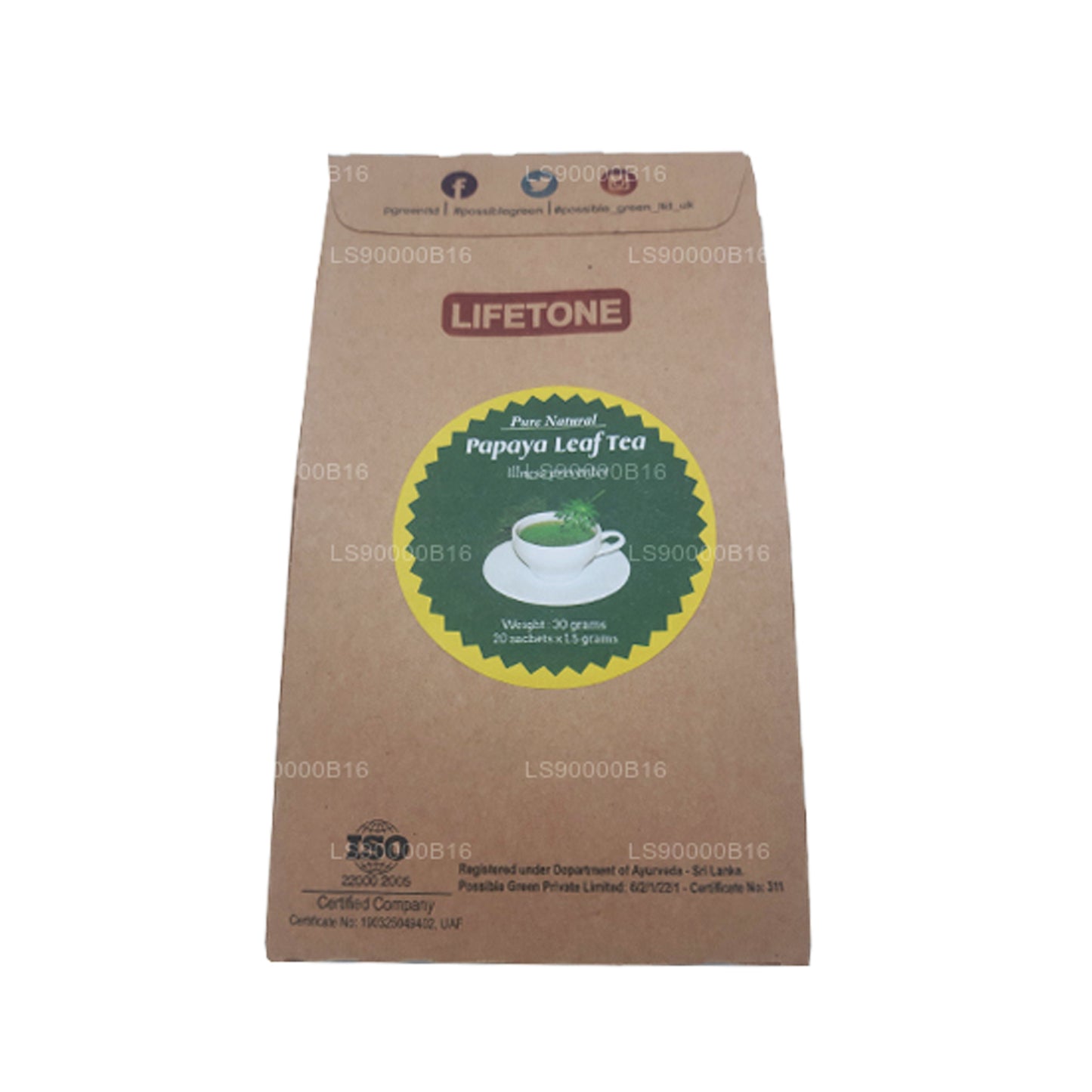 Чай Lifetone из листьев папайи (30 г)