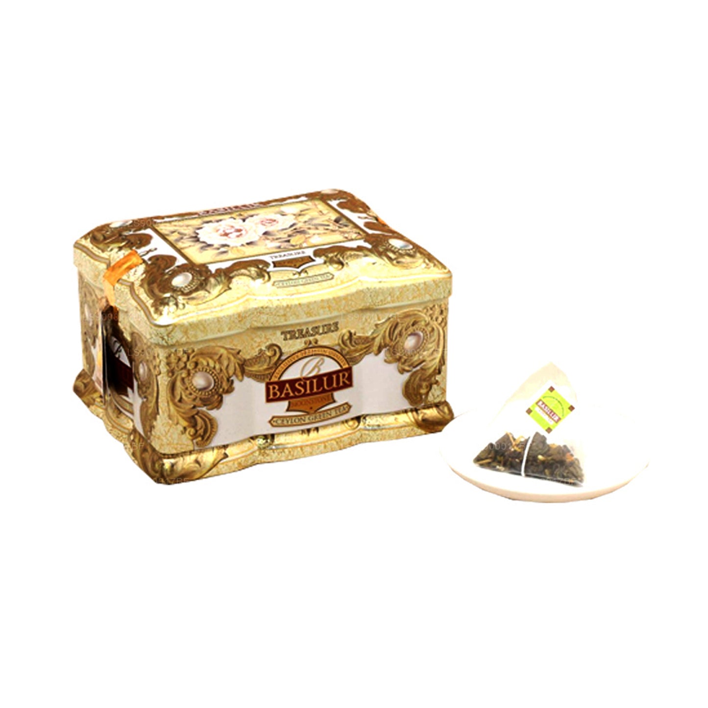 Цейлонский зеленый чай Basilur Treasure Лунный камень (100г)