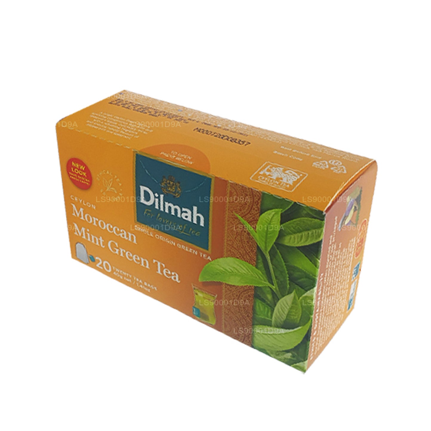 Зеленый чай Dilmah с цейлонской марокканской мятой (40 г) 20 пакетиков