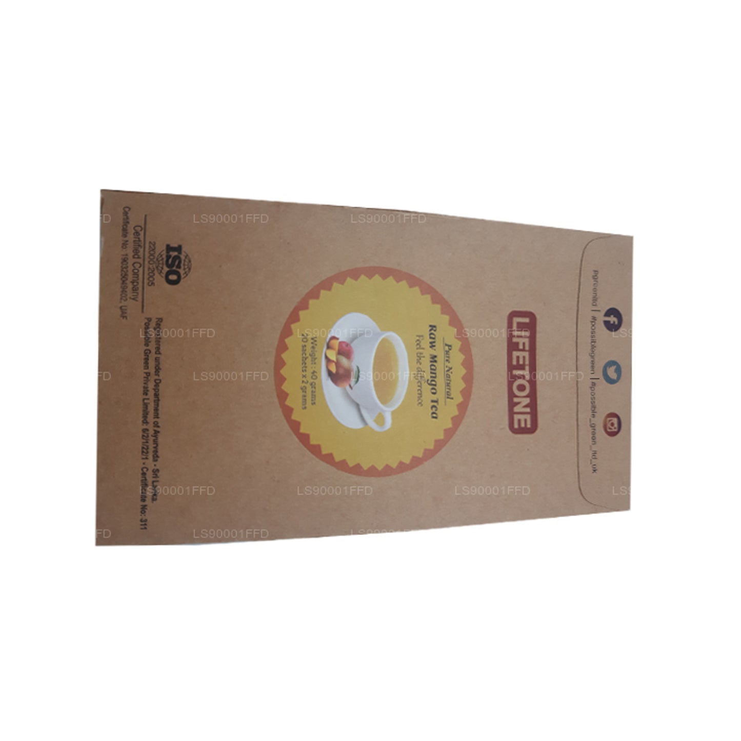 Lifetone Raw Mango Tea (40g)
