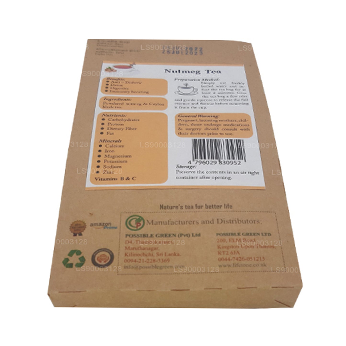 Lifetone Nutmeg Tea (40g)