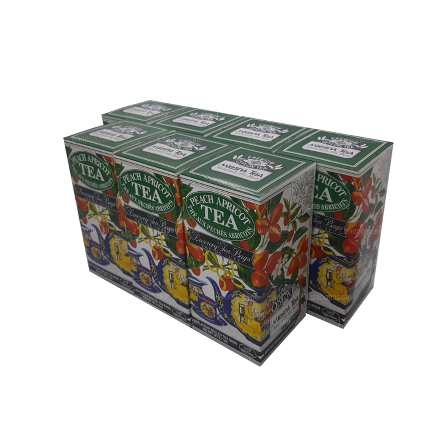 Mlesna Peach Apricot Luxury Tea Bags (60g x 7)