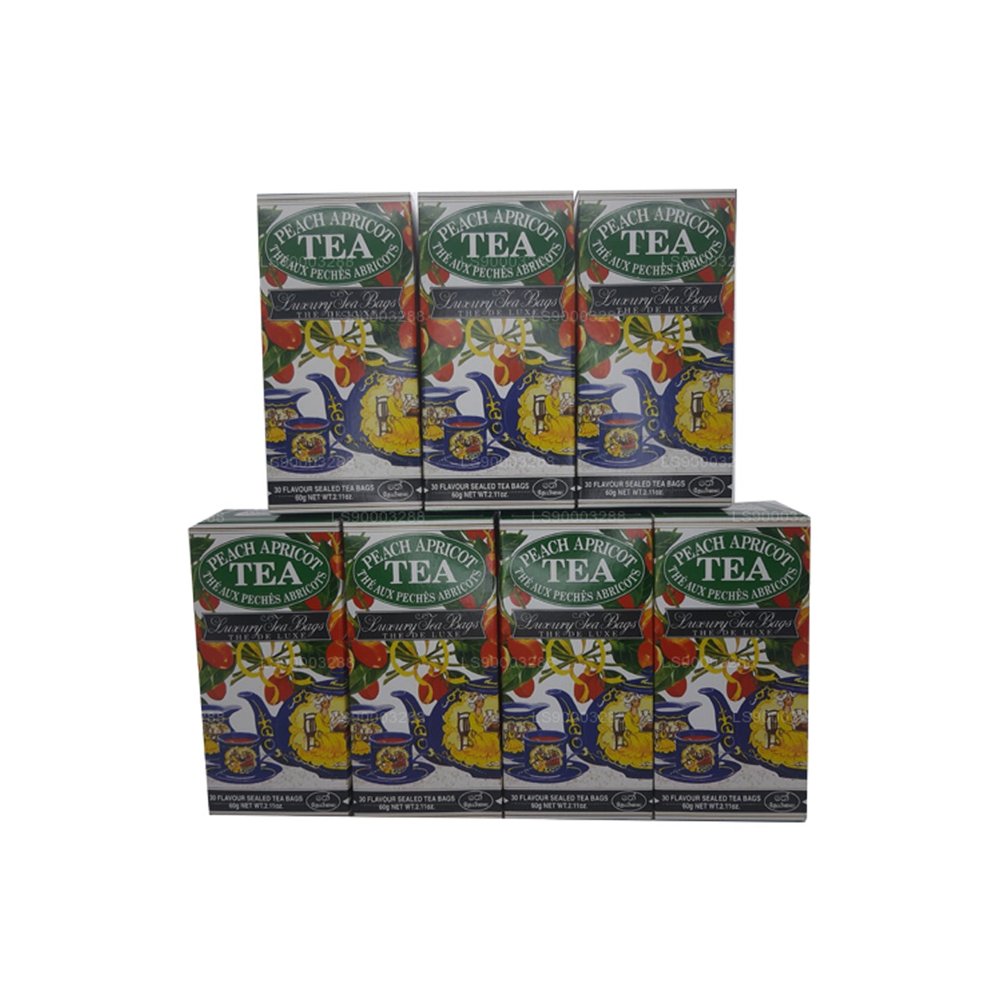 Mlesna Peach Apricot Luxury Tea Bags (60g x 7)