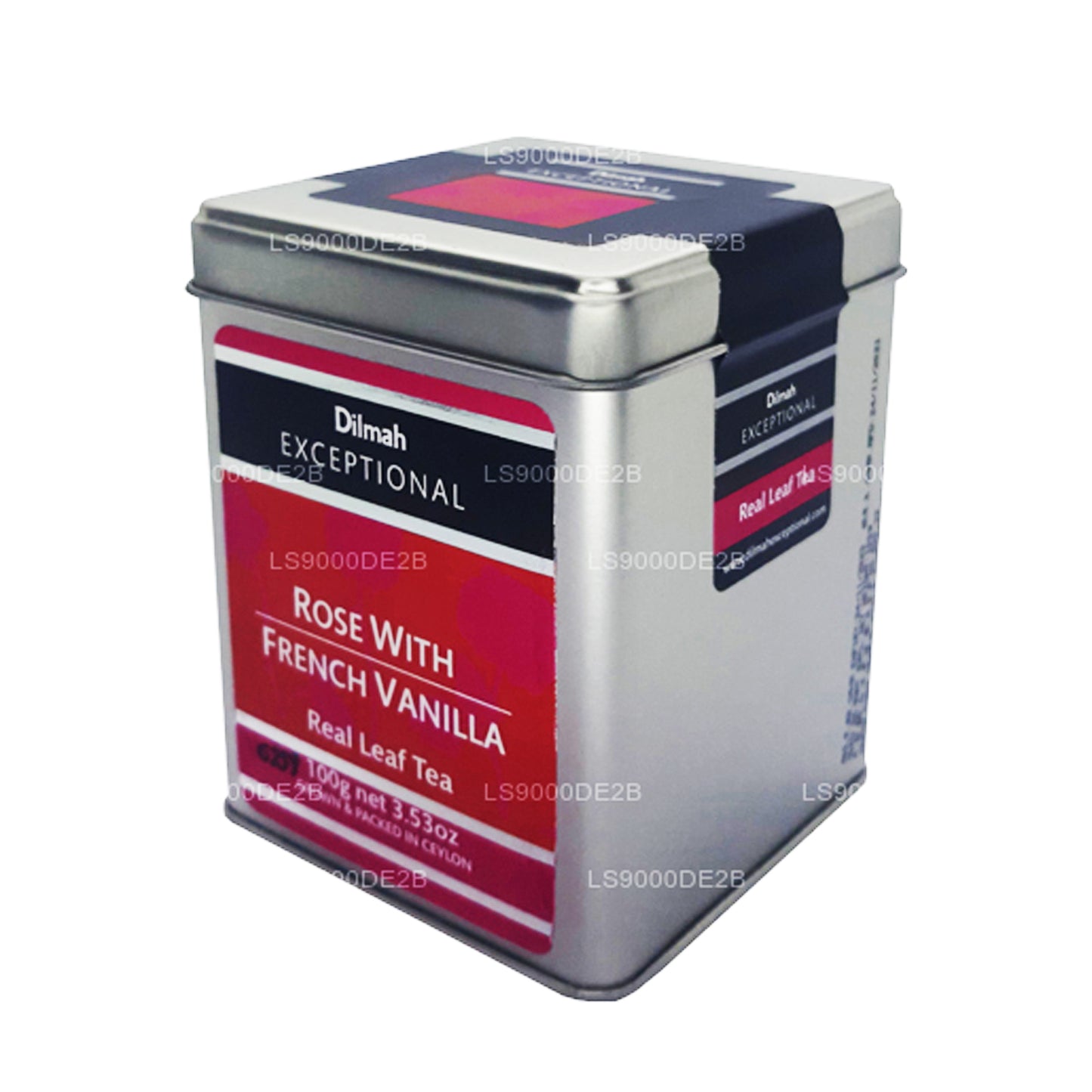 Dilmah Исключительная роза с французской ванилью Настоящий листовой чай (40 г) 20 чайных пакетиков