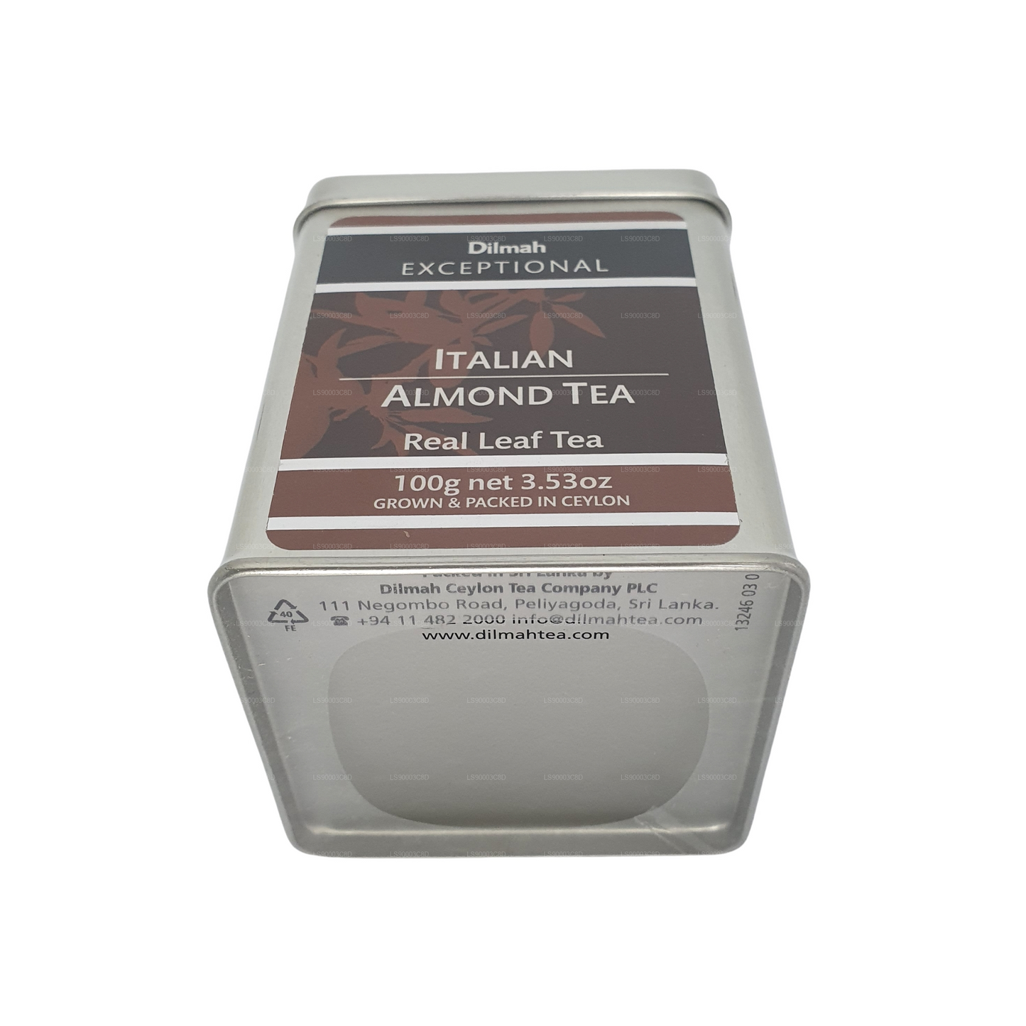Dilmah Исключительный итальянский миндальный чай (100 г) в жестяной коробке
