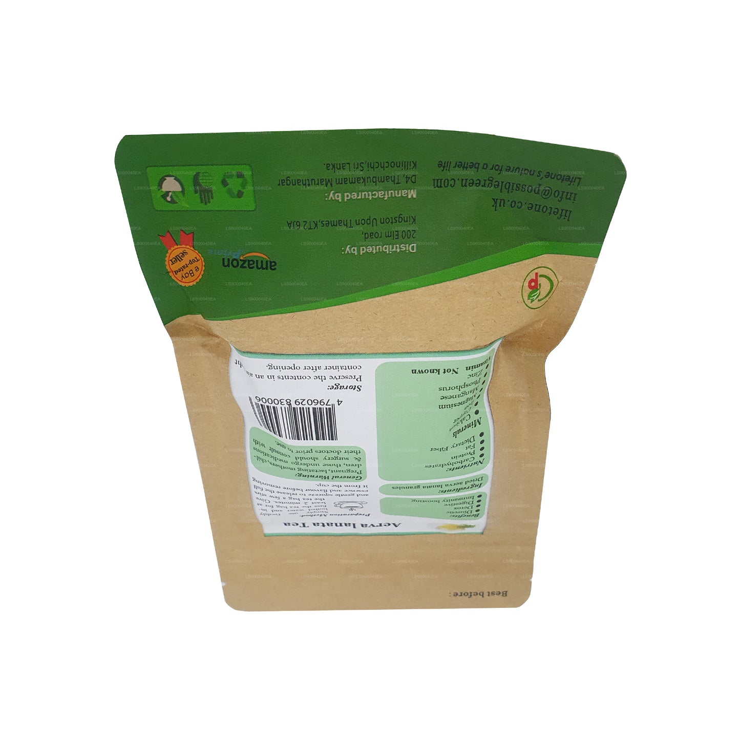 Lifetone (полпала, горный горняк) Aerva Lanata (30 г) 20 чайных пакетиков