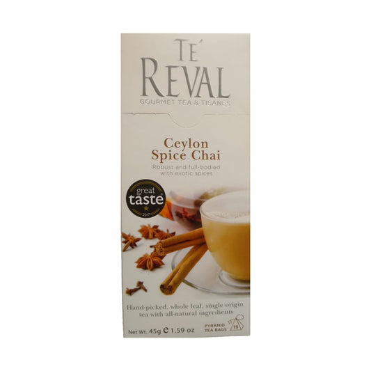 Te Reval Ceylon Spice Chai Tea (45g) 15 Tea Bags