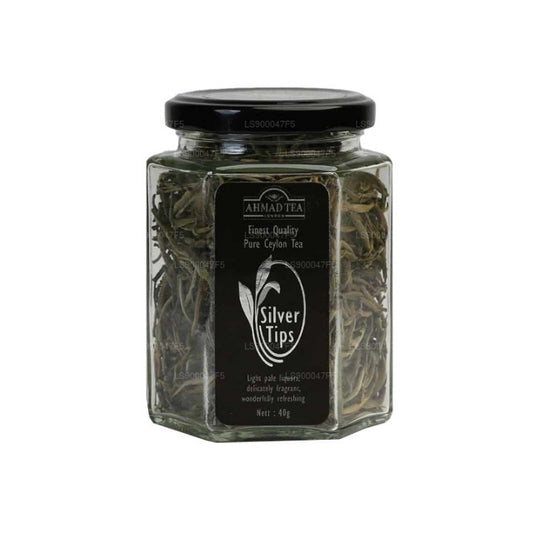 Ahmad Tea Silver Tips Glass Jar (40g)
