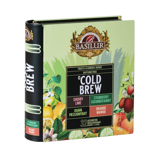 Книга разнообразного чая Basilur Cold Brew (60 г), 32 пакетика чая