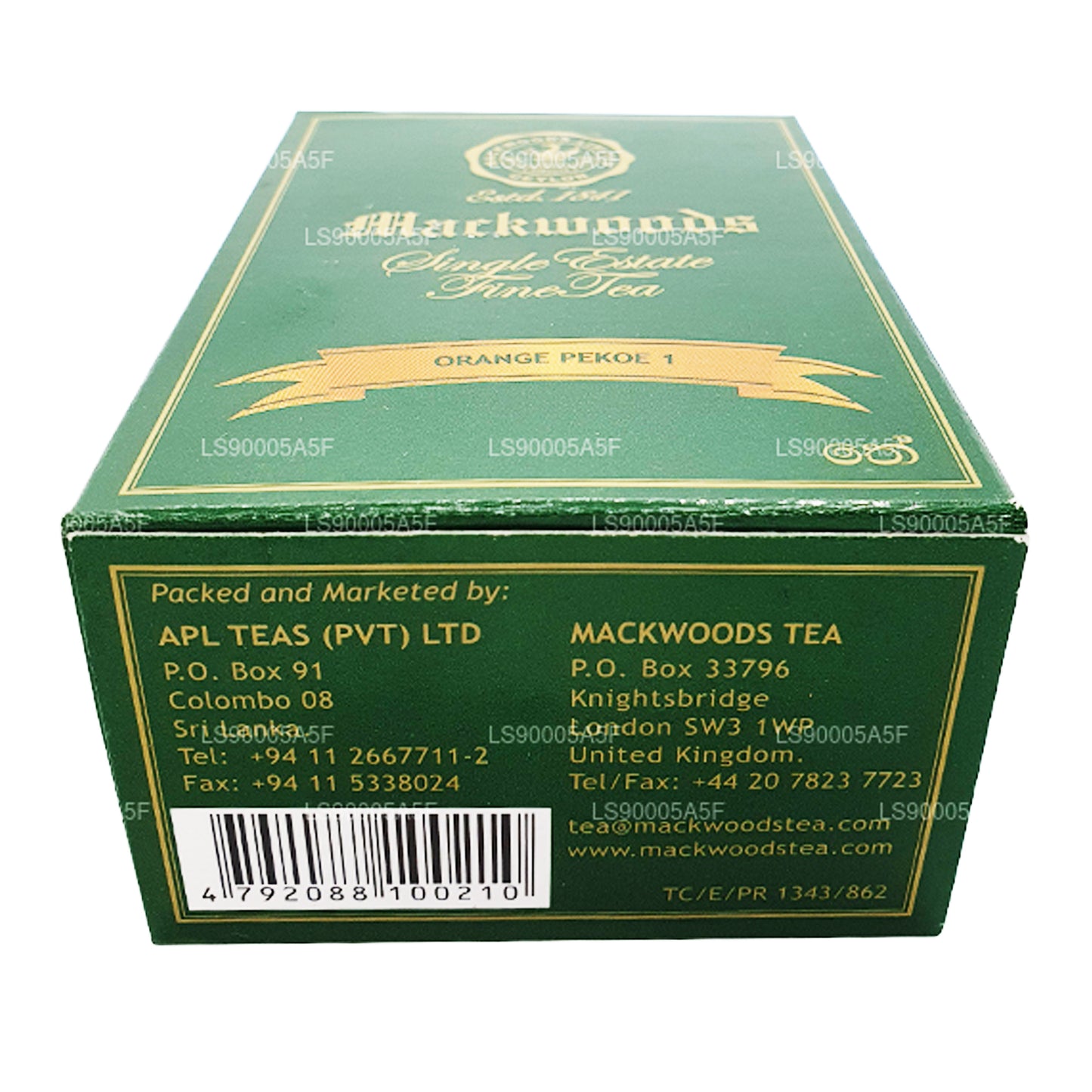 Чай Mackwoods с апельсином PEKOE 1 (100 г)
