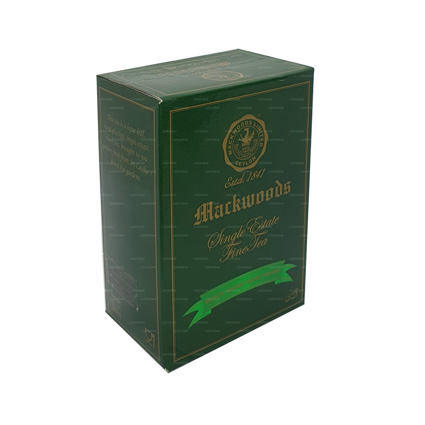 Mackwoods Single Estate Сломанный оранжевый Pekoe Fannings (BOPF) Листовой цейлонский черный чай (200 г)