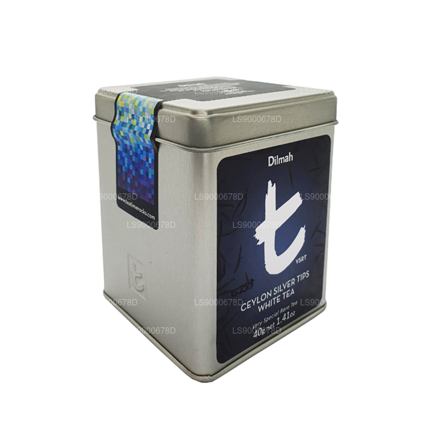 Белый чай Dilmah с цейлонскими серебряными наконечниками (40 г) Рассыпной чай Caddy