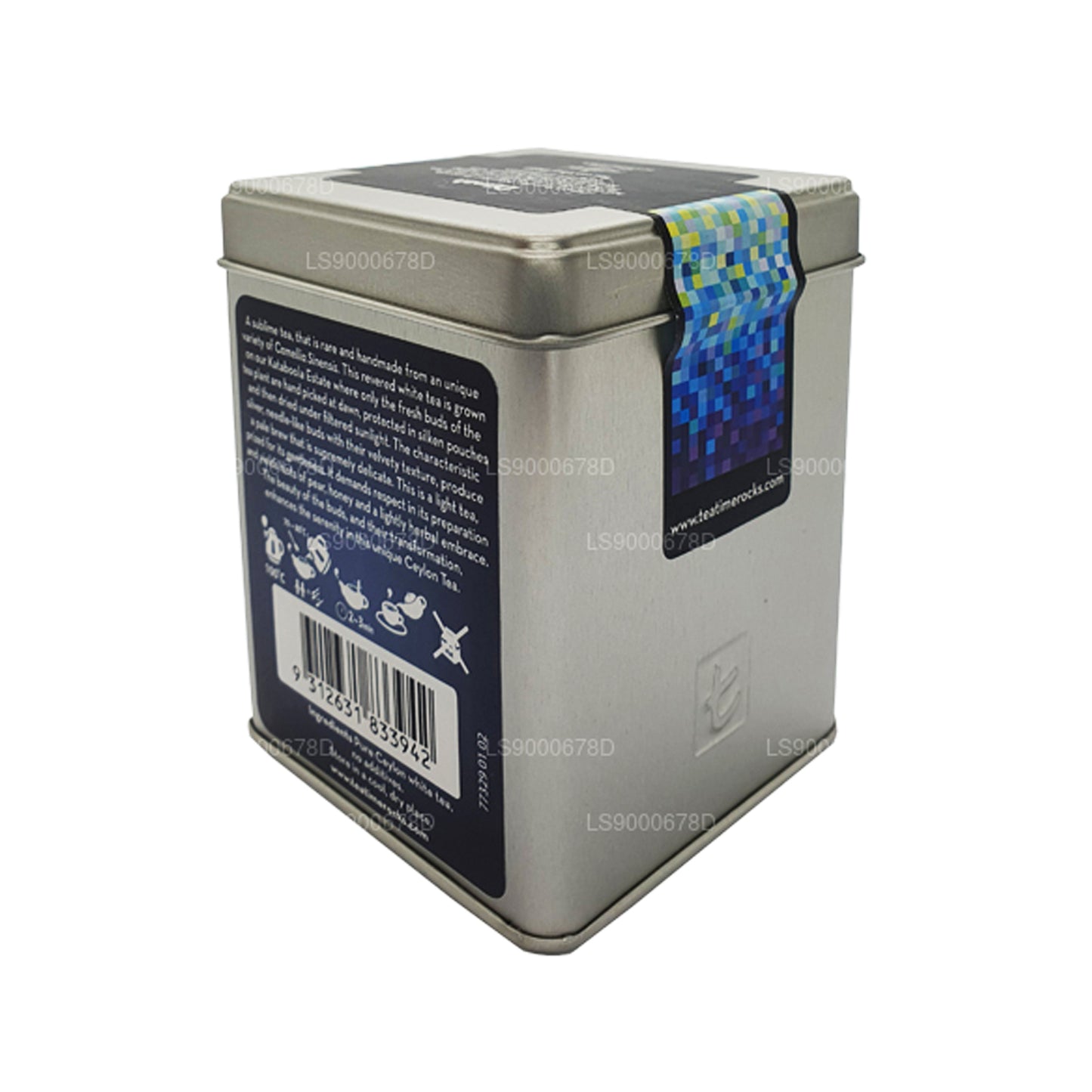 Белый чай Dilmah с цейлонскими серебряными наконечниками (40 г) Рассыпной чай Caddy