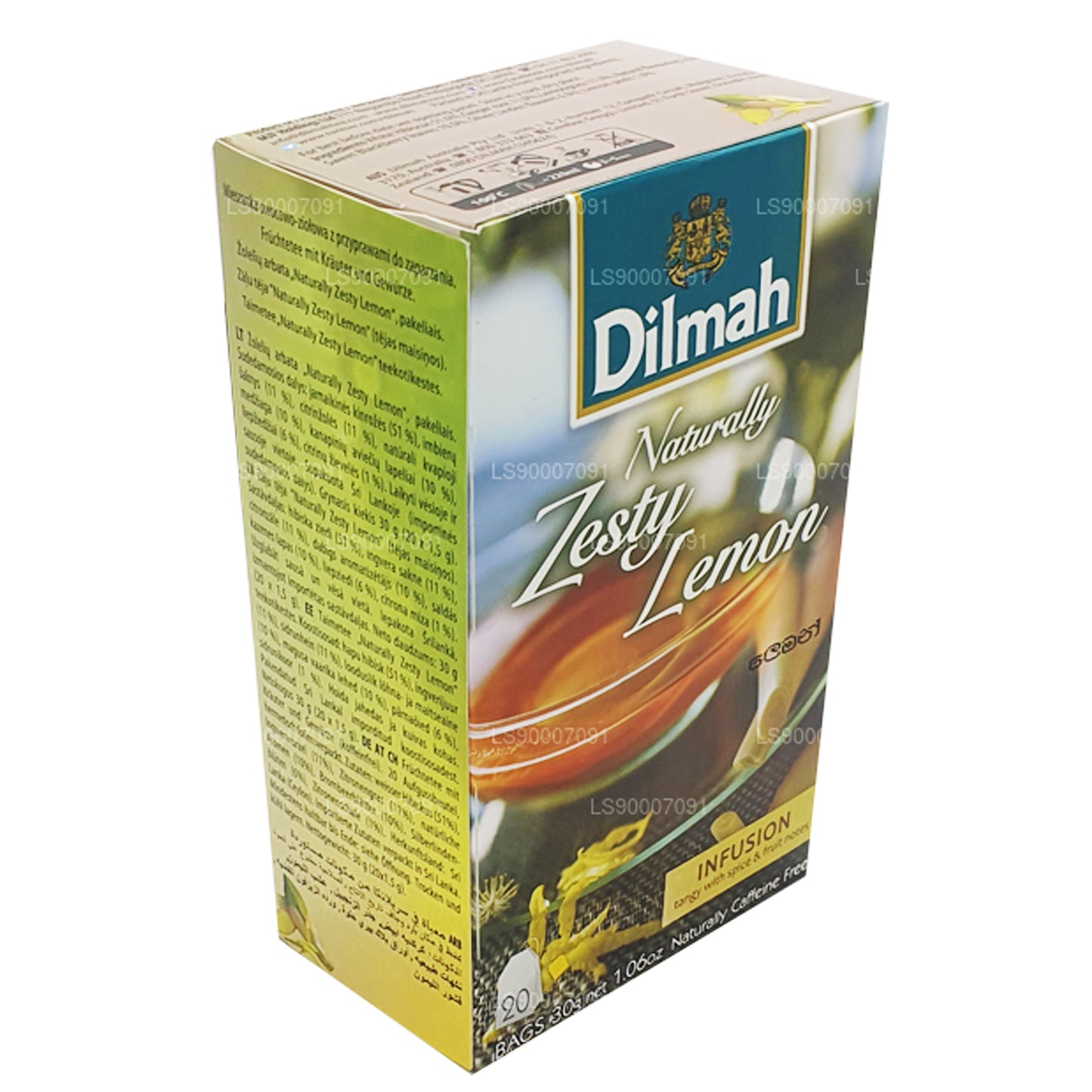 Dilmah Натуральный пикантный лимон (30 г) 20 чайных пакетиков