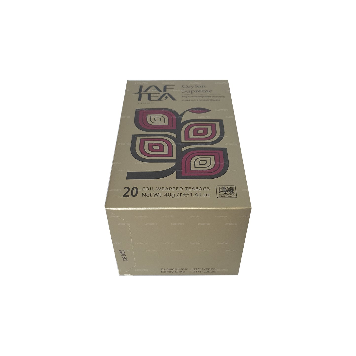 Чайный пакетик Jaf Tea Classic Gold Collection Ceylon Supreme Foil Envelop (40 г)