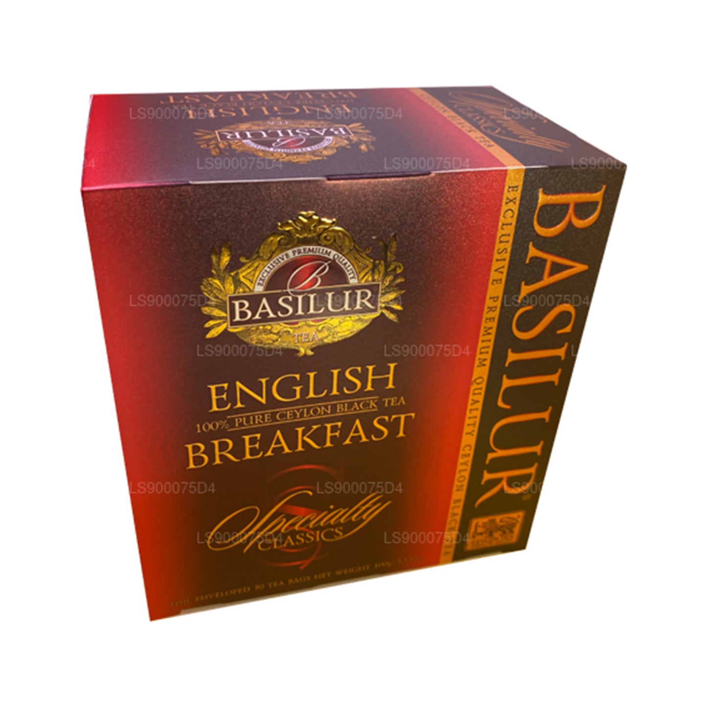 Basilur English Breakfast Чистый цейлонский черный чай (200 г) 100 пакетиков