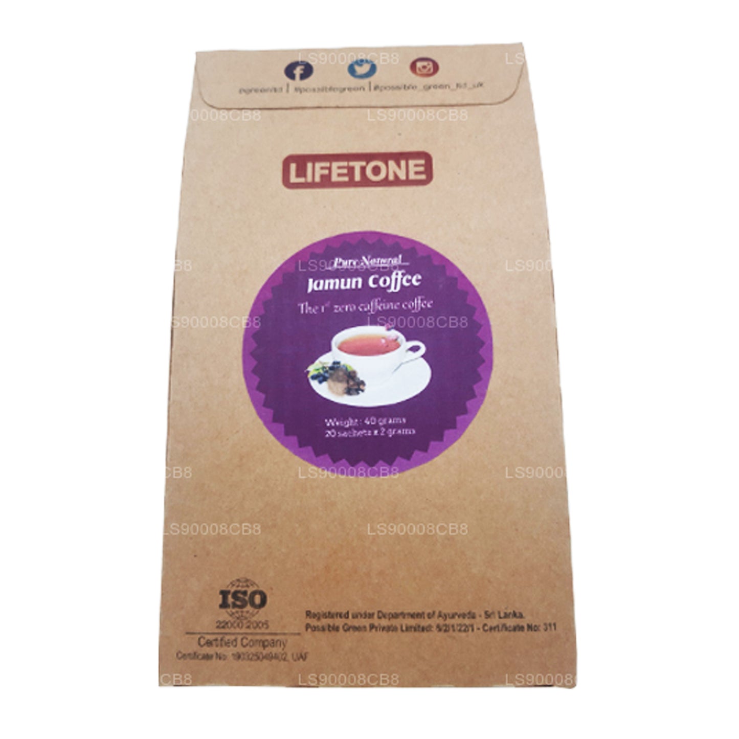 Кофе с семенами жамуна Lifetone (40 г)