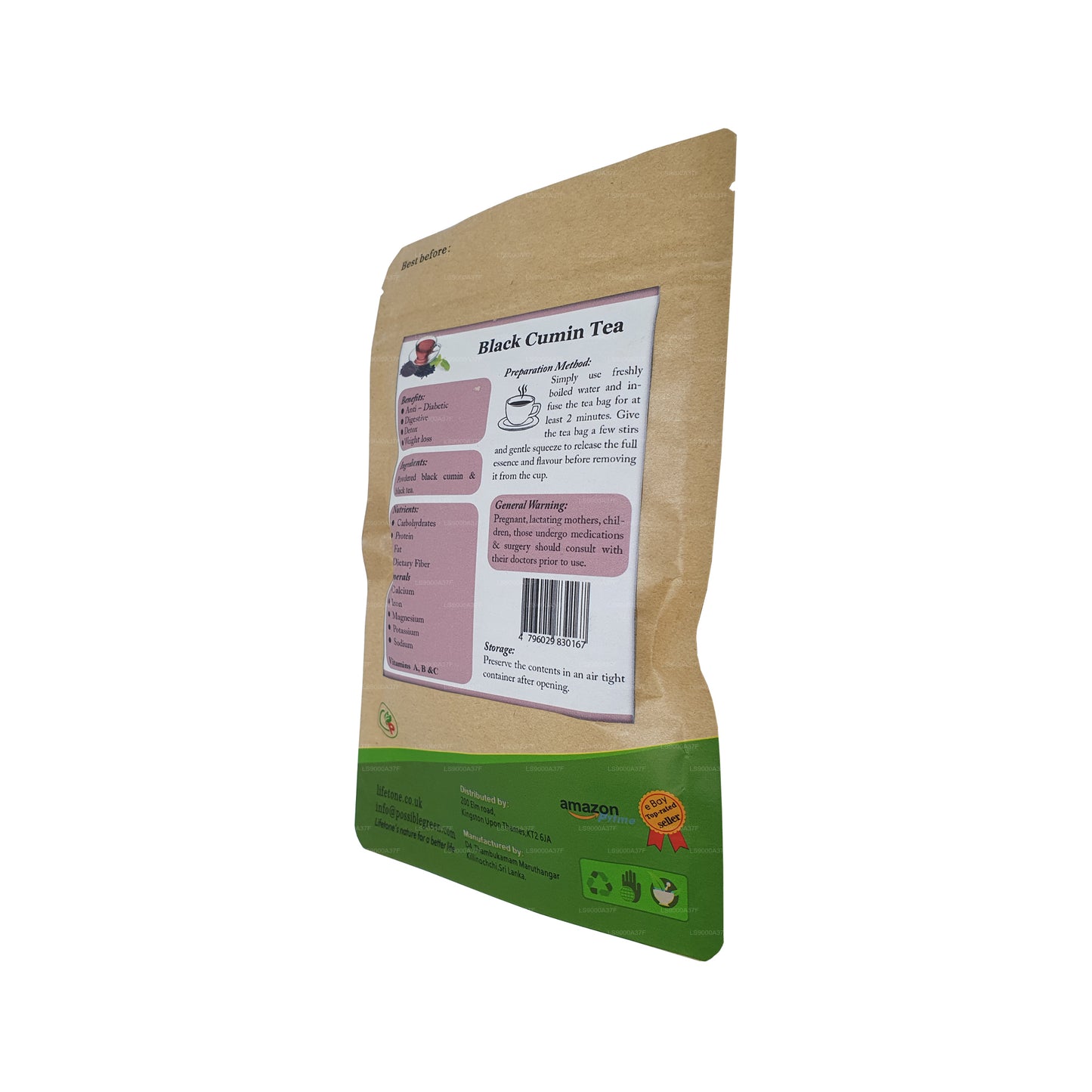 Чай Lifetone с черным тмином (40 г)