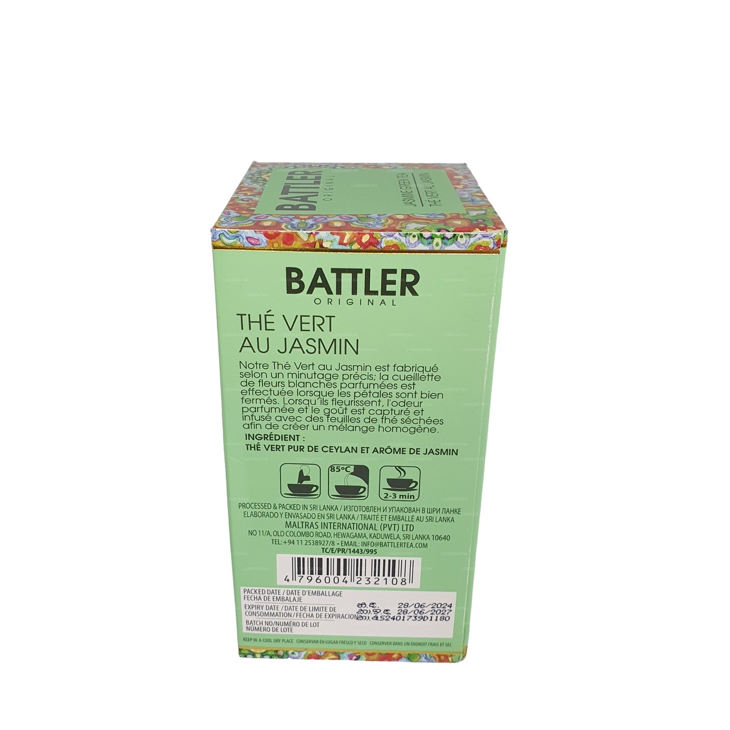 Зеленый чай Battler Original Jasmine (40 г), 20 чайных пакетиков