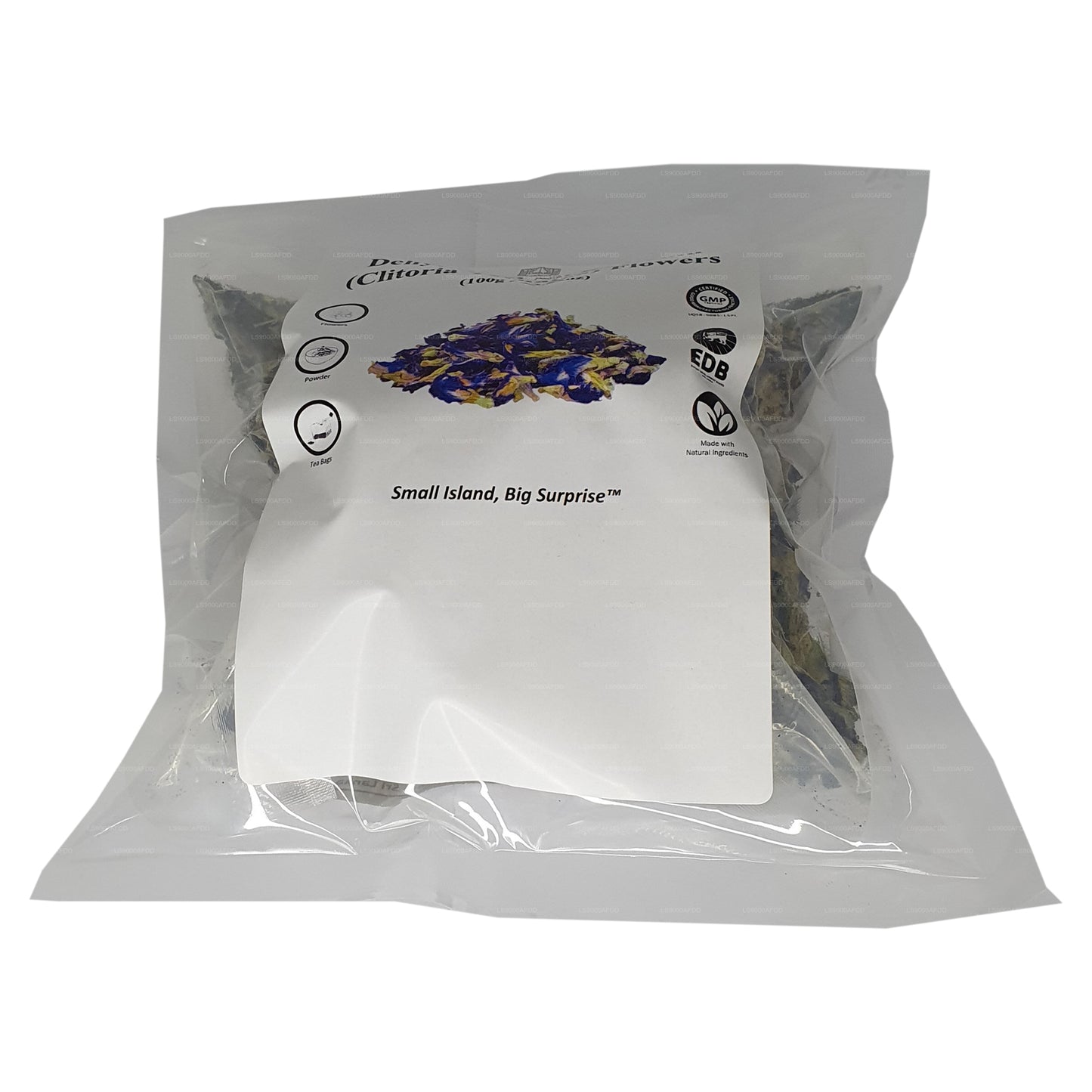 Сушеные цветки клитории тройчатой ​​(Nil Katarolu; Clitoria Ternatea) от Lakpura®.