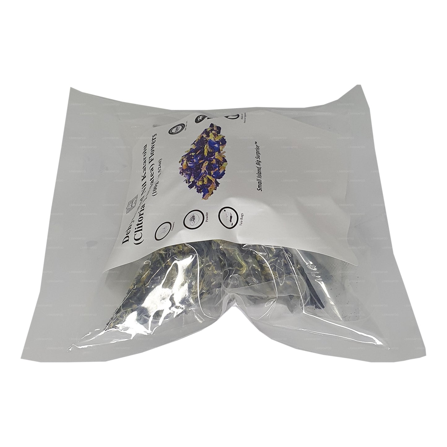 Сушеные цветки клитории тройчатой ​​(Nil Katarolu; Clitoria Ternatea) от Lakpura®.