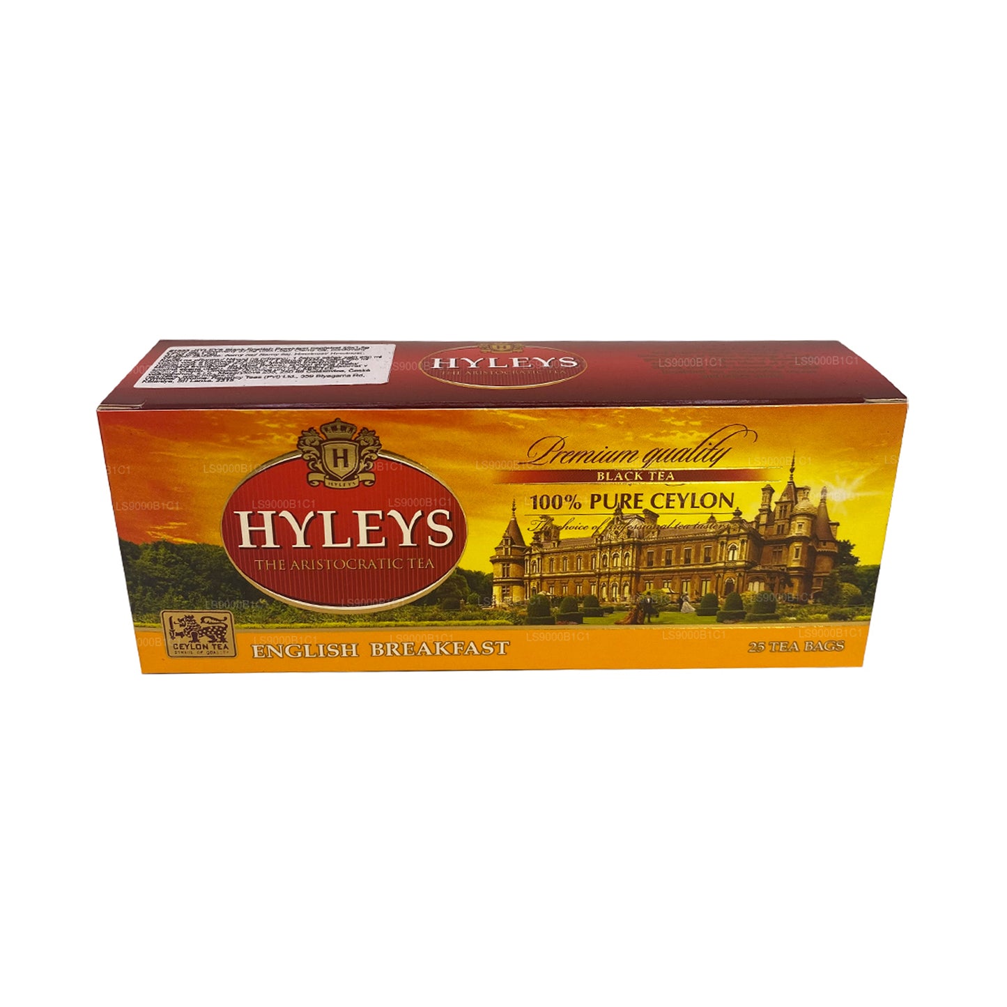 Черный английский чай для завтрака Hyleys (37,5 г) 25 пакетиков