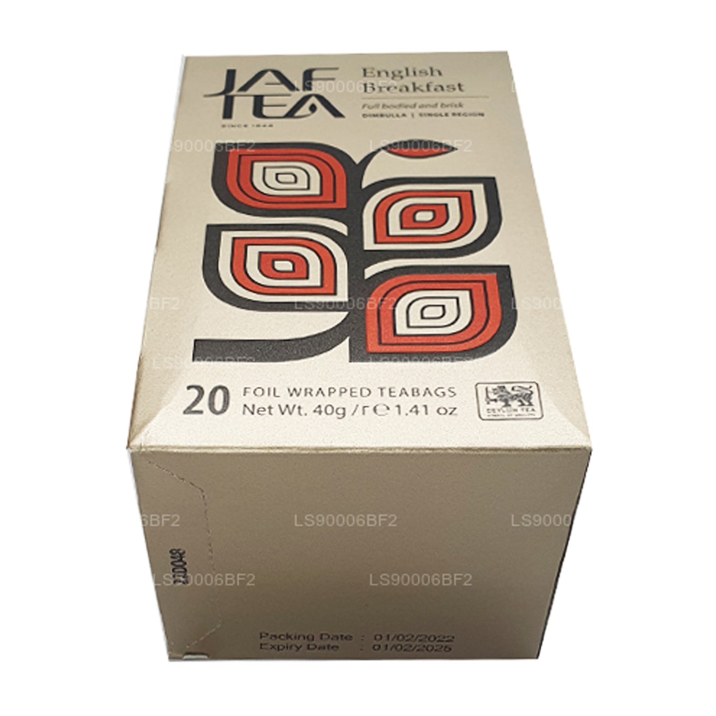 Английский завтрак Jaf Tea (40 г) 20 пакетиков чая