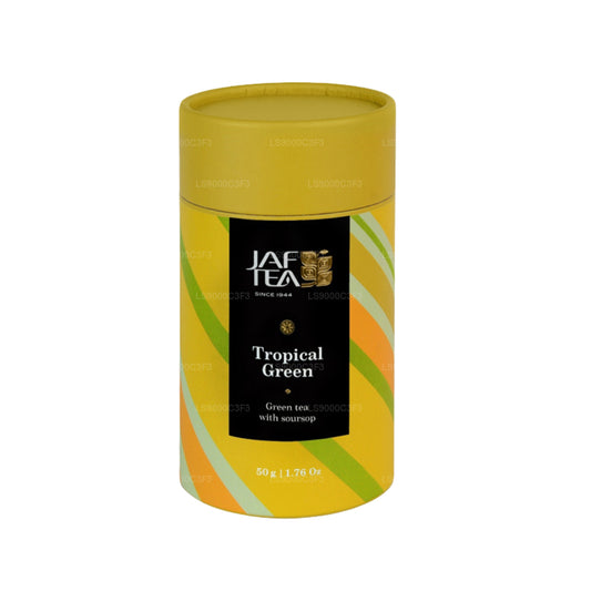 Чай Jaf Trophical Green - зеленый чай со сметанным яблоком (50 г)